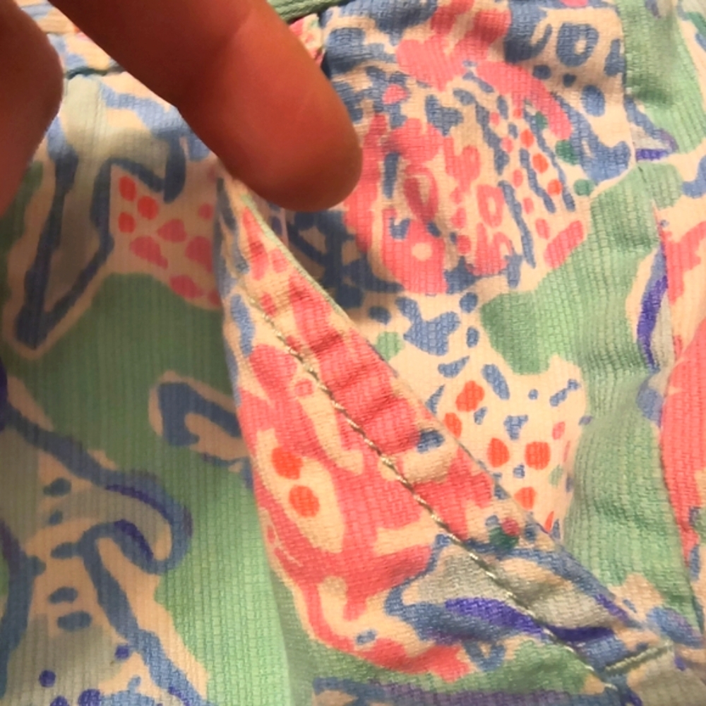 LILLY PULITZER 'Fansea' Minty Fresh Callahan Short Size 0 - Picture 8 of 16